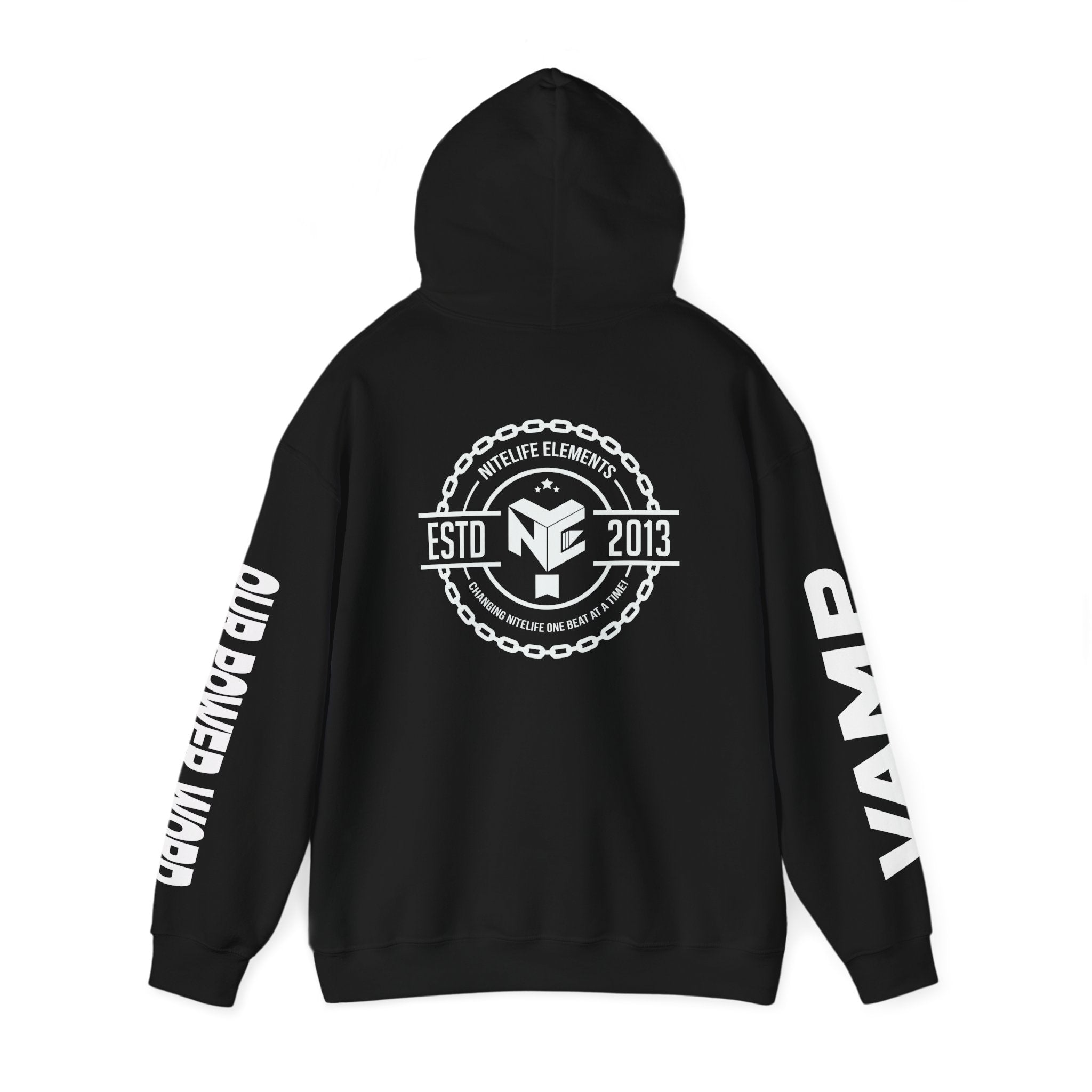 "Nightlife Elements" Customizable Unisex Heavy Blend Hoodie β Personalize w/Power Word